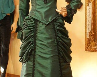 Bustle gown Victorian dress steampunk 19th century gown