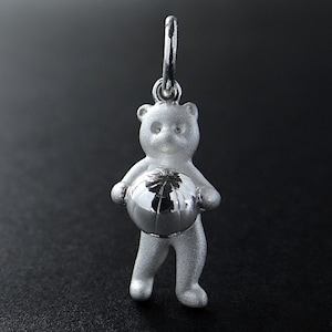 Sterling Silver Teddy Bear & Ball Charm | Teddy Charm | Bear Charm | Silver Bear Charm | Bear | David Jonns