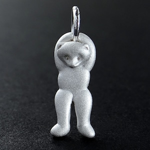 Sterling Silver Swinging Teddy Bear Charm | Teddy Charm | Bear Charm | Bear | Silver Bear Charm | David Jonns