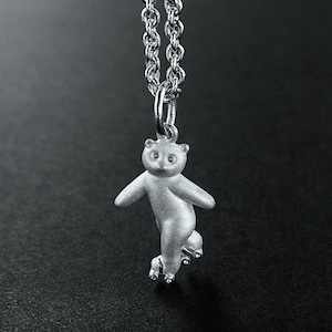 Sterling Silver Rollerskating Teddy Bear Charm Bracelet | Teddy Charm Bracelet | Silver Bracelet | Silver Bear Charm | Bear | David Jonns