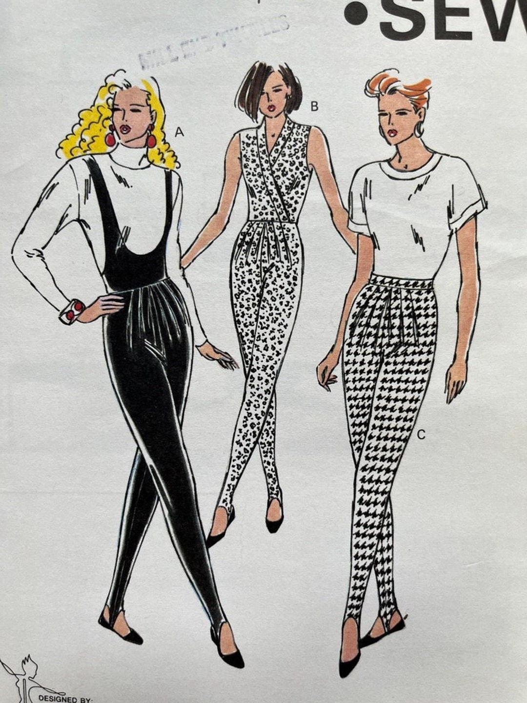 Kwik Sew 2030, Uncut, Unitard With Stirrups, Stirrup Pants, Wrap Front ...