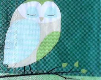 COCK 147 the owls 1 paper cocktail napkin