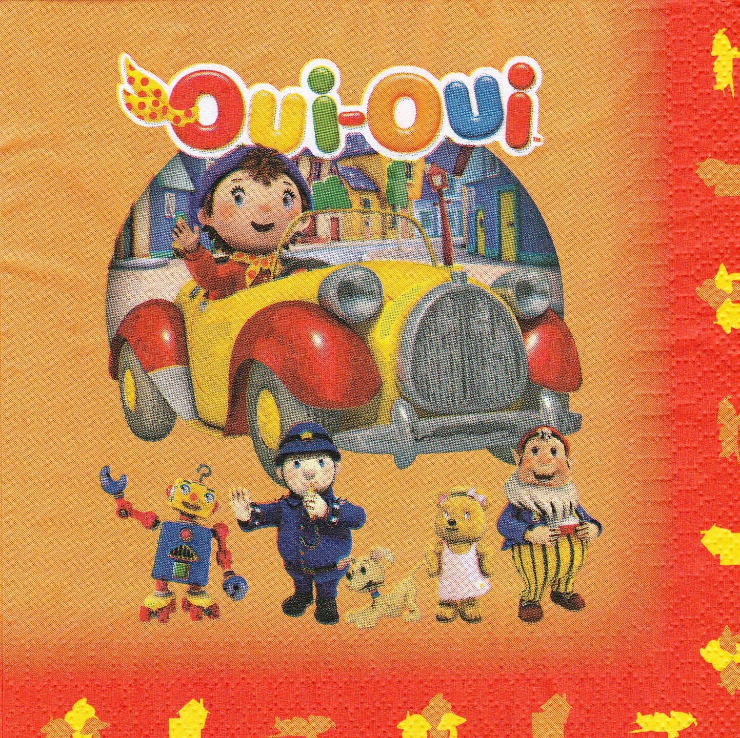 619 OUI OUI ET SES AMIS motif X 4 1 serviette papier | Etsy