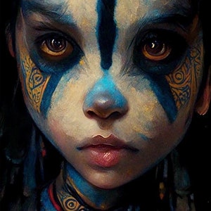 Blue Shaman -  PDF cross stitch pattern