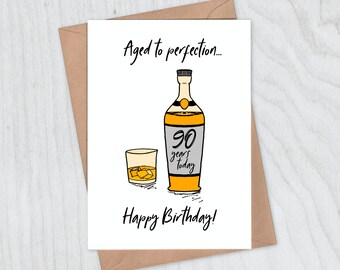 Whisky Birthday Card Etsy Whisky Birthday Card Etsy