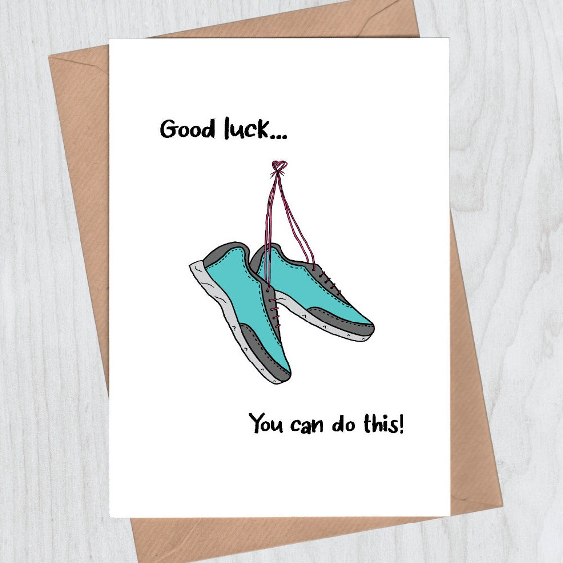 Good Luck Card for Runner Good Luck Marathon Card Etsy