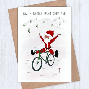 Cycling christmas card
