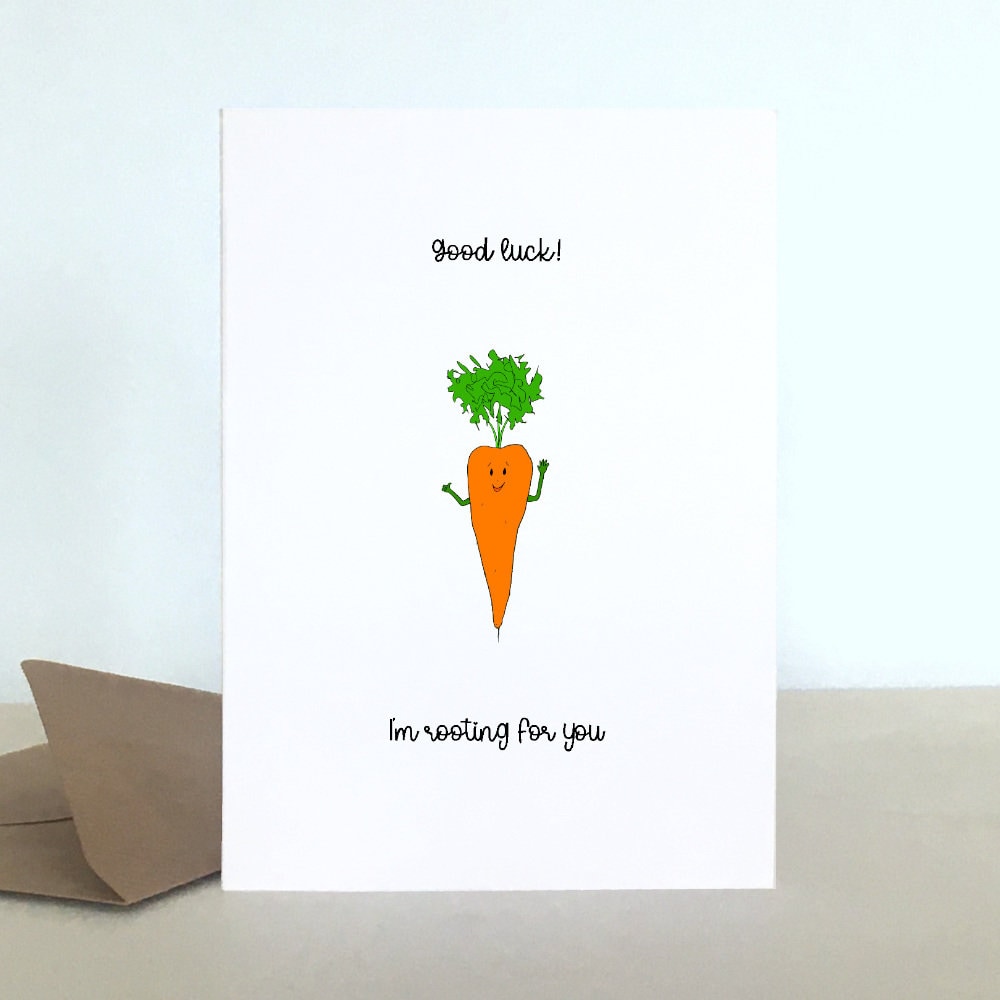 Funny Good Luck And Support Card, Rooting For You