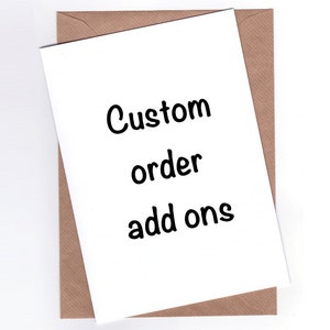 Personalised Text Add-Ons Custom Order Add-Ons image 1