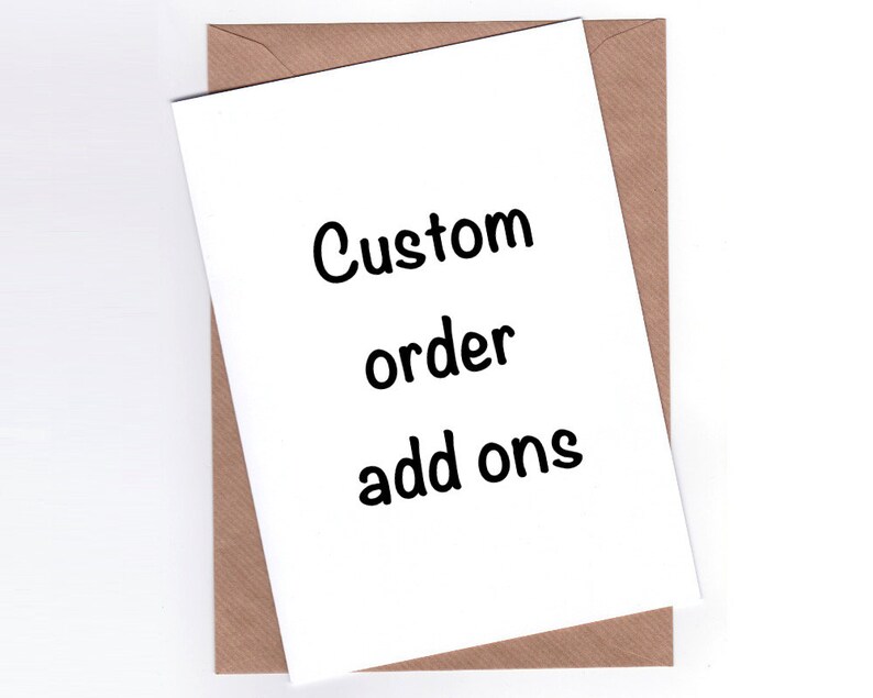 Personalised Text Add-Ons Custom Order Add-Ons image 1