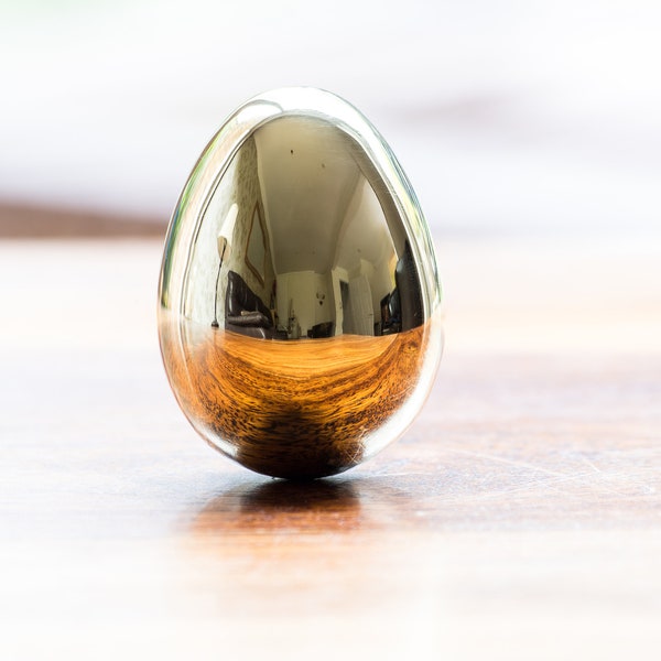 Brass Egg Hand Made in England - A Symbol for Regeneration and Hope