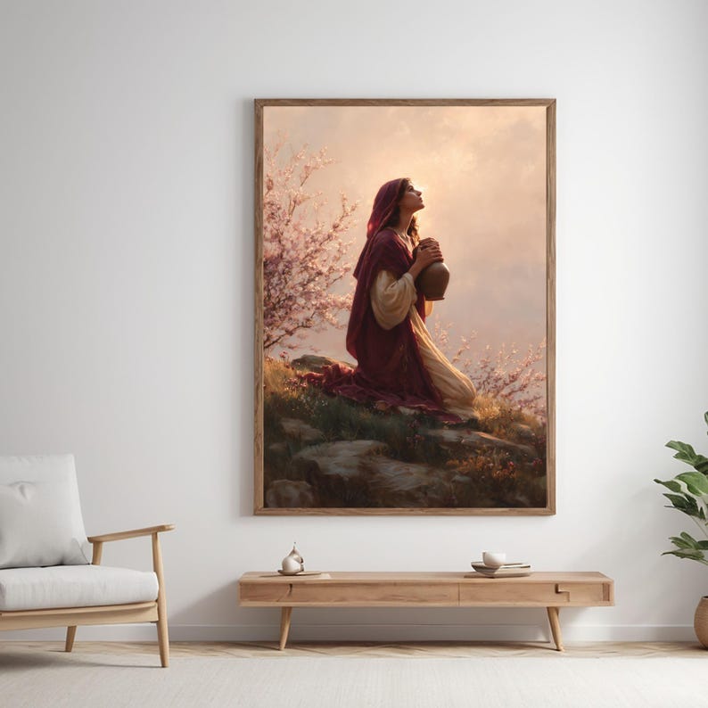 Mary Magdalene at the Shore Art Print, Christian Wall Art Print ...