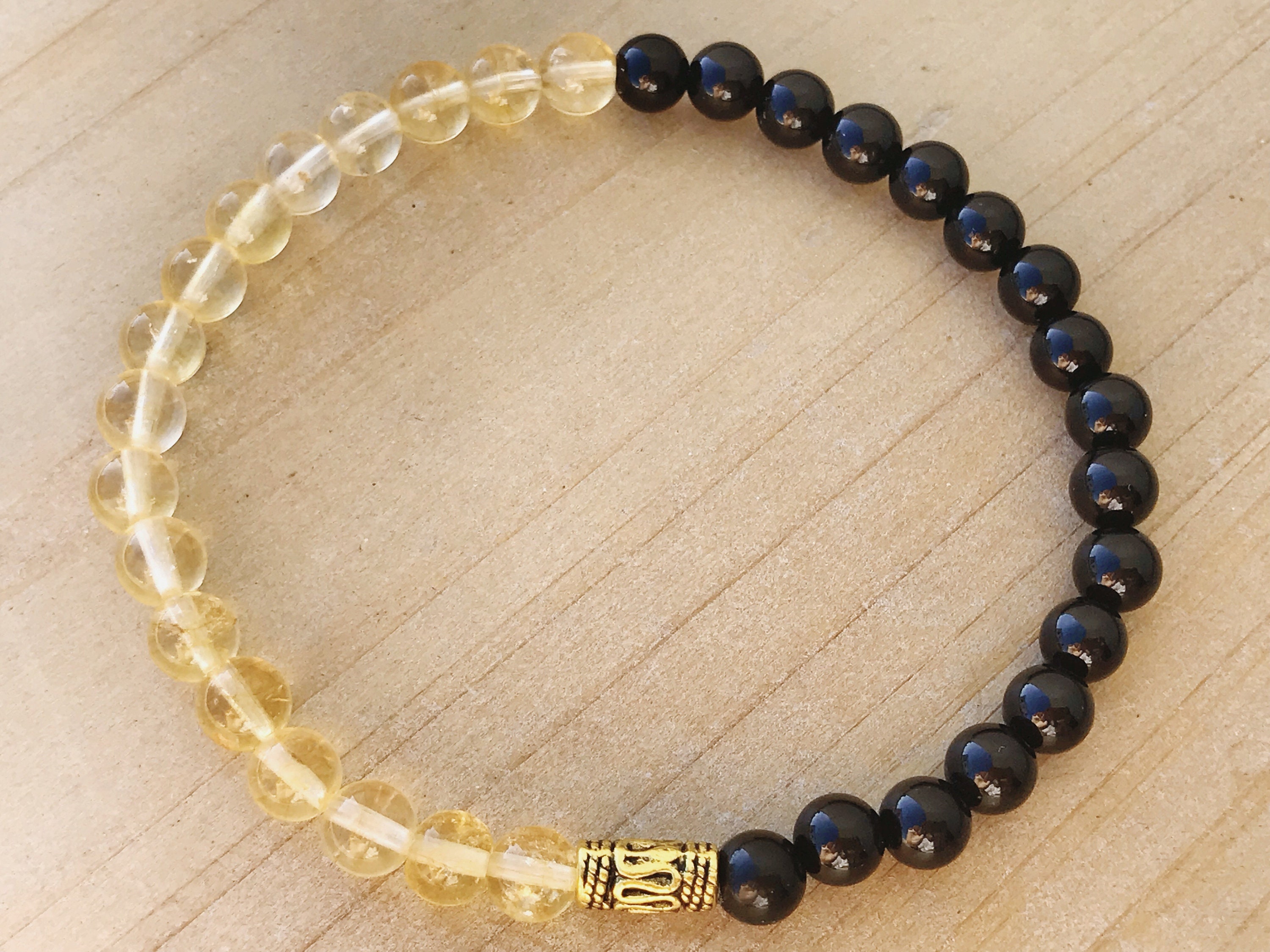 Men's Good Luck Bracelet Black Tourmaline Bracelet Etsy