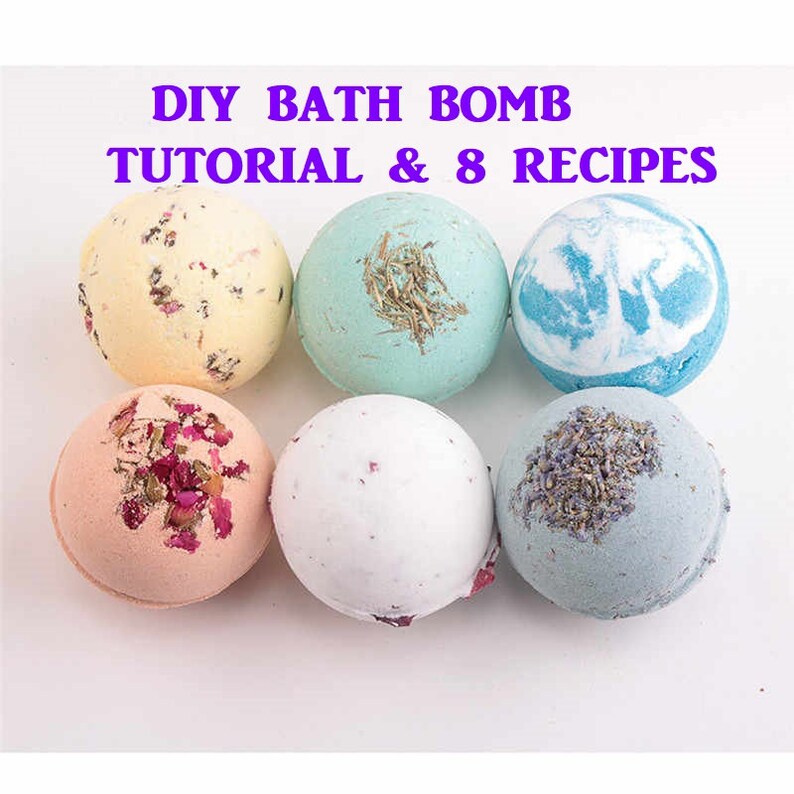 DIY BATH BOMB Tutorial Guide & 8 Recipes Step by Step Bath Etsy