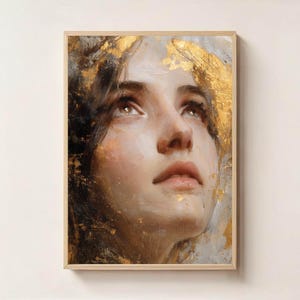Mary Magdalene Portrait Print, Christian Wall Art, Christian Home Decor, Bible Art, Magdalene Faith Poster, Religious Art, Sacred Feminine