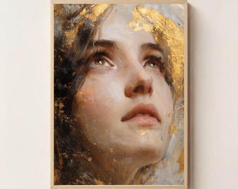 Mary Magdalene Portrait Print, Christian Wall Art, Christian Home Decor, Bible Art, Magdalene Faith Poster, Religious Art, Sacred Feminine