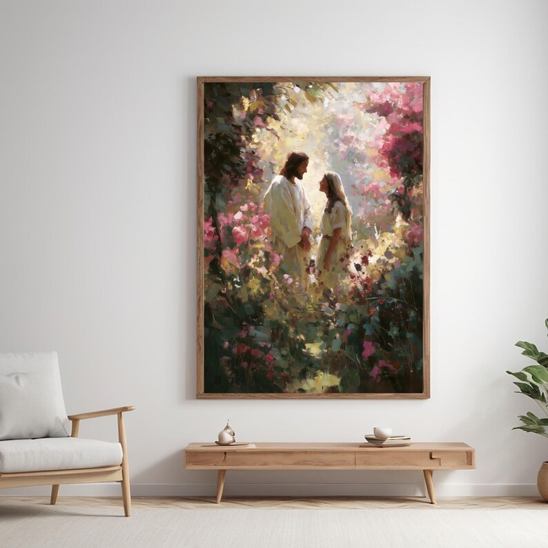 Jesus and Mary Magdalene Art – Resurrection Morning Digital Print ...