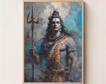 Lord Shiva Wall Art: Energy Infused Hindu God Print (Digital Download)