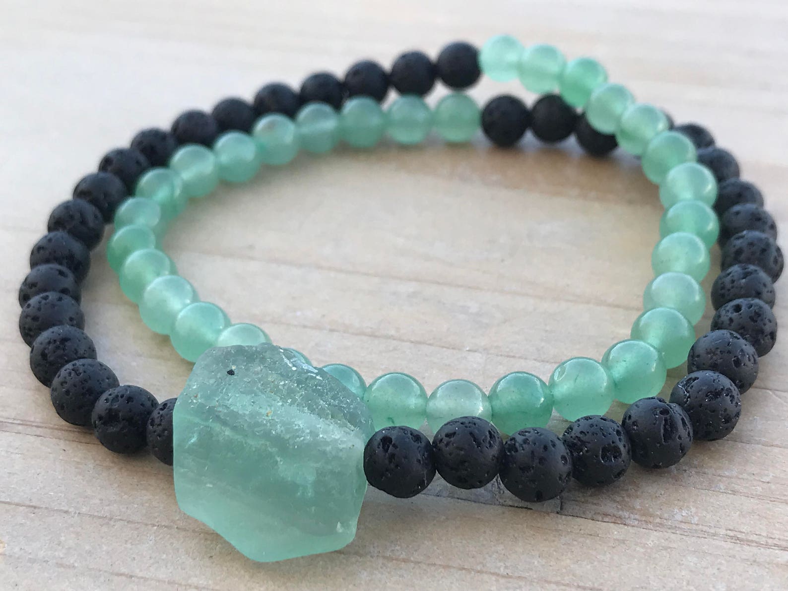 Men's Wraparound Bracelet Aventurine Bracelet Fluorite Etsy
