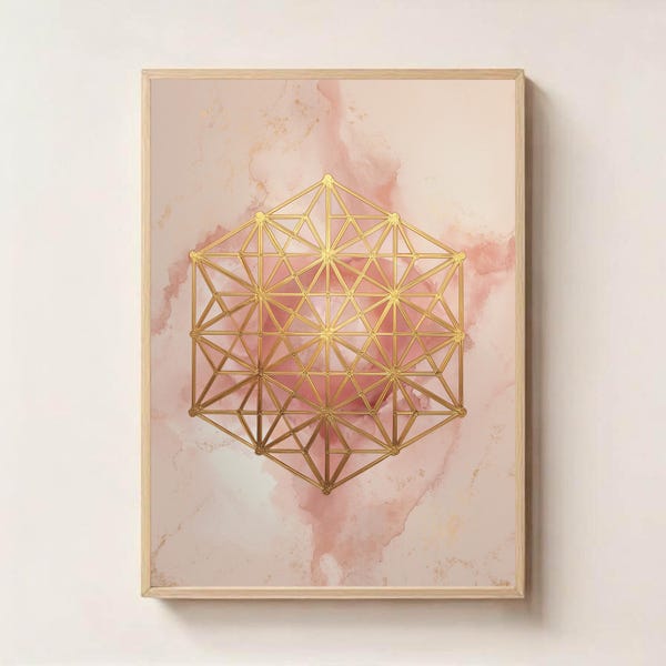 Metatrons Cube Wall Art - Etsy