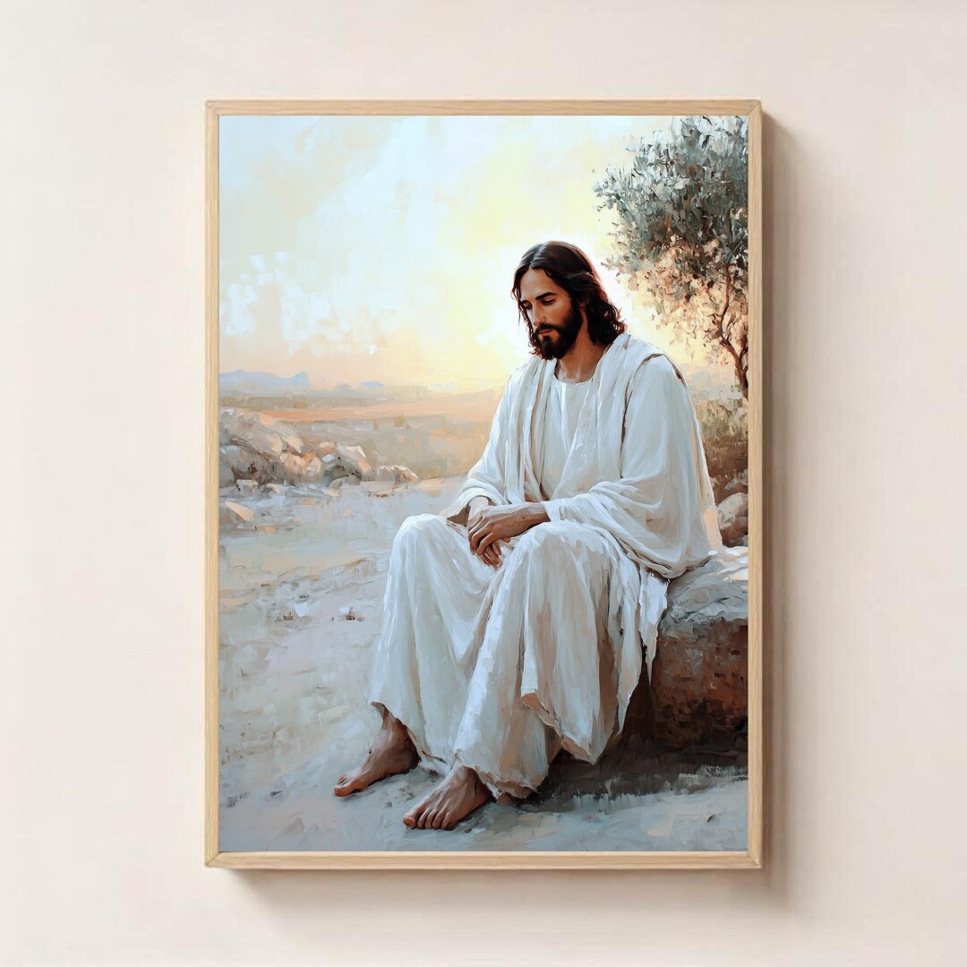 Contemplation Scripture Contemplation of the Savior, Jesus Print, Christian Printable Art ...