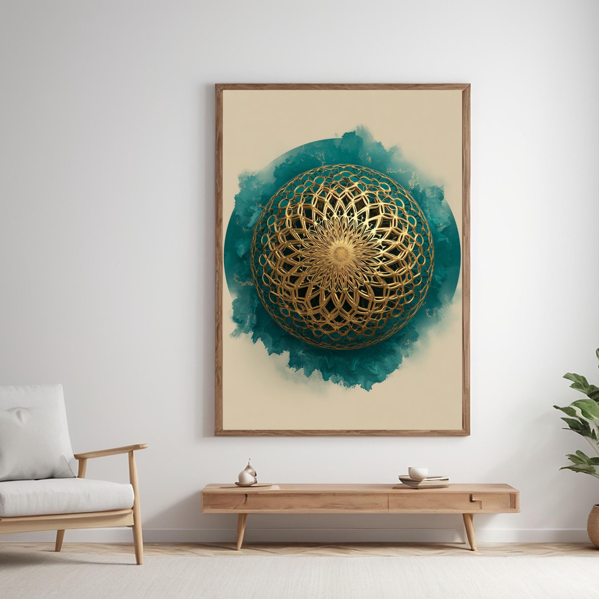 Torus Sacred Geometry Digital Art | Energy Flow Field Wall Print ...
