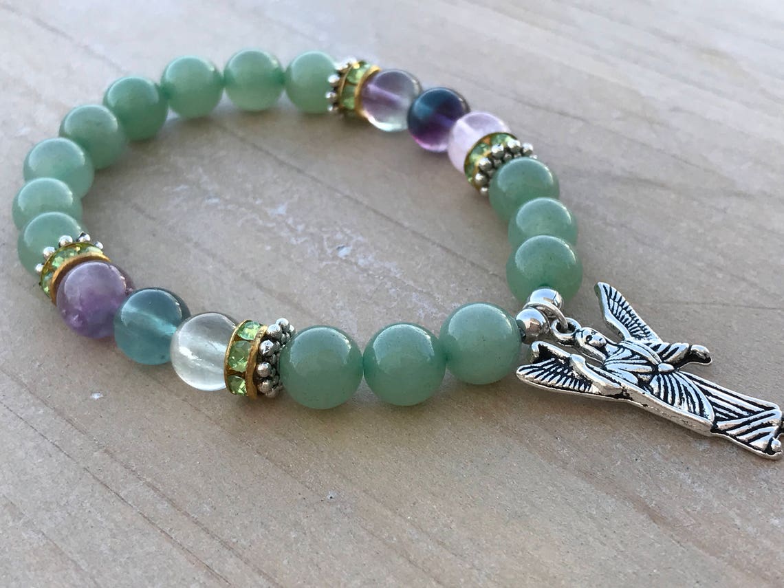 Archangel Raphael Bracelet Aventurine Bracelet Fluorite Etsy