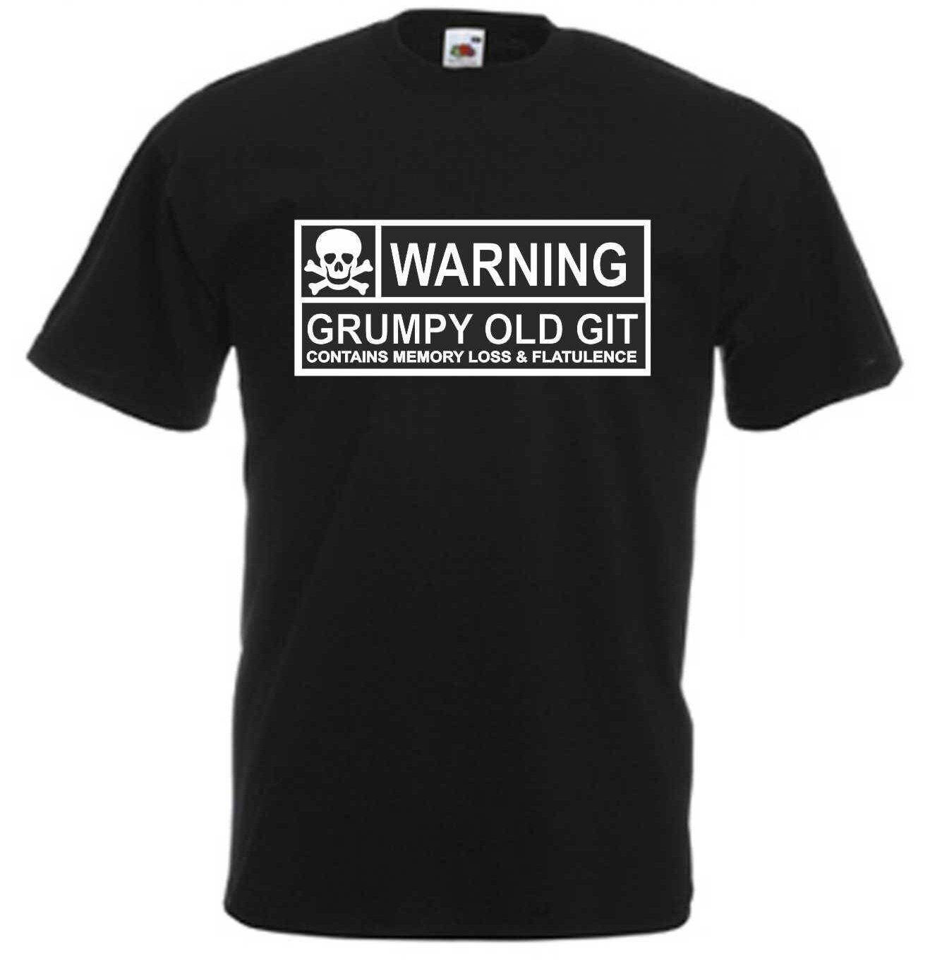 Image of Grumpy Old Git Funny T Shirt Novelty Slogan Birthday Xmas Gift Tee Free Uk Postage Dad Daddy Father