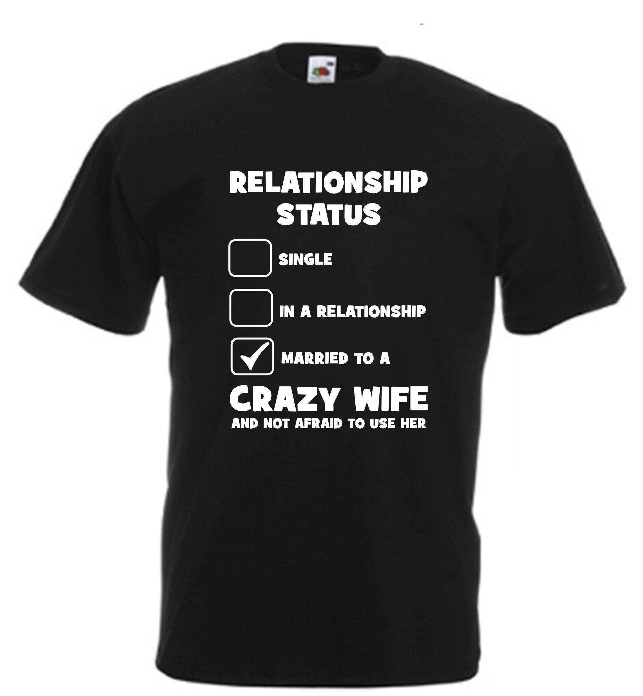 Image of Relationship Status Funny T Shirt Novelty Slogan Birthday Xmas Gift Tee Free Uk Postage Husband