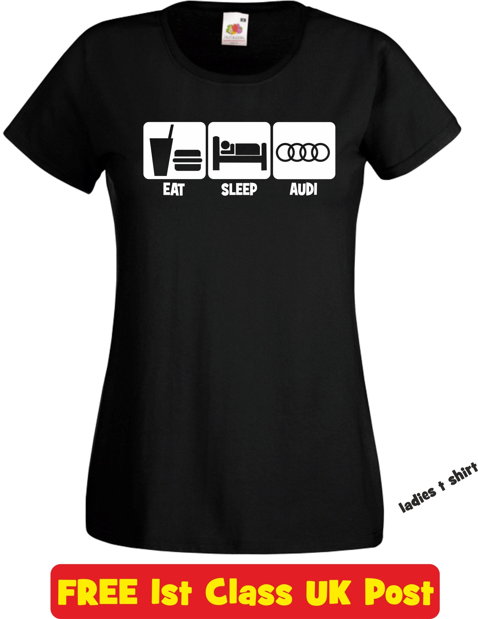 Eat Sleep Audi Funny T Shirt Novelty Slogan Birthday Xmas Gift | Etsy