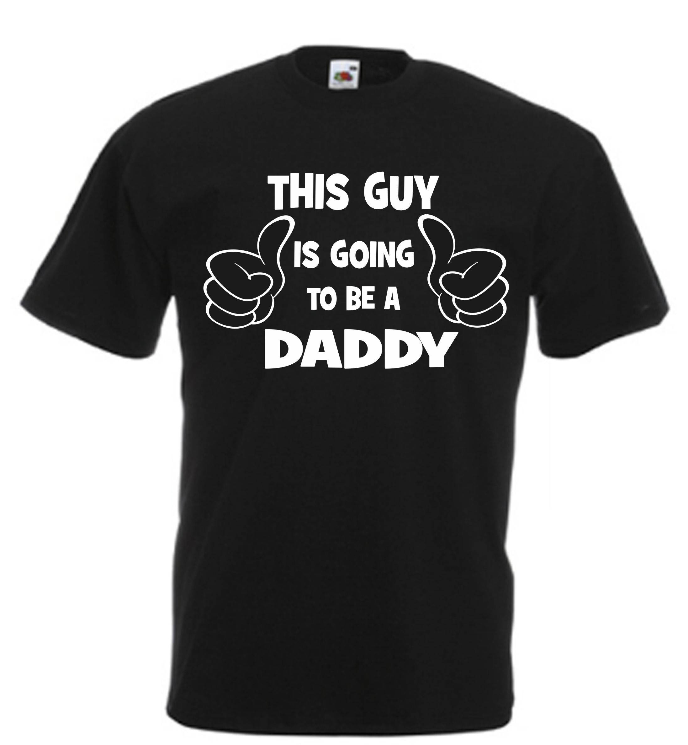 Image of This Guy Is Going To Be A Daddy Funny T Shirt Novelty Slogan Birthday Xmas Gift Tee Free Uk Postage