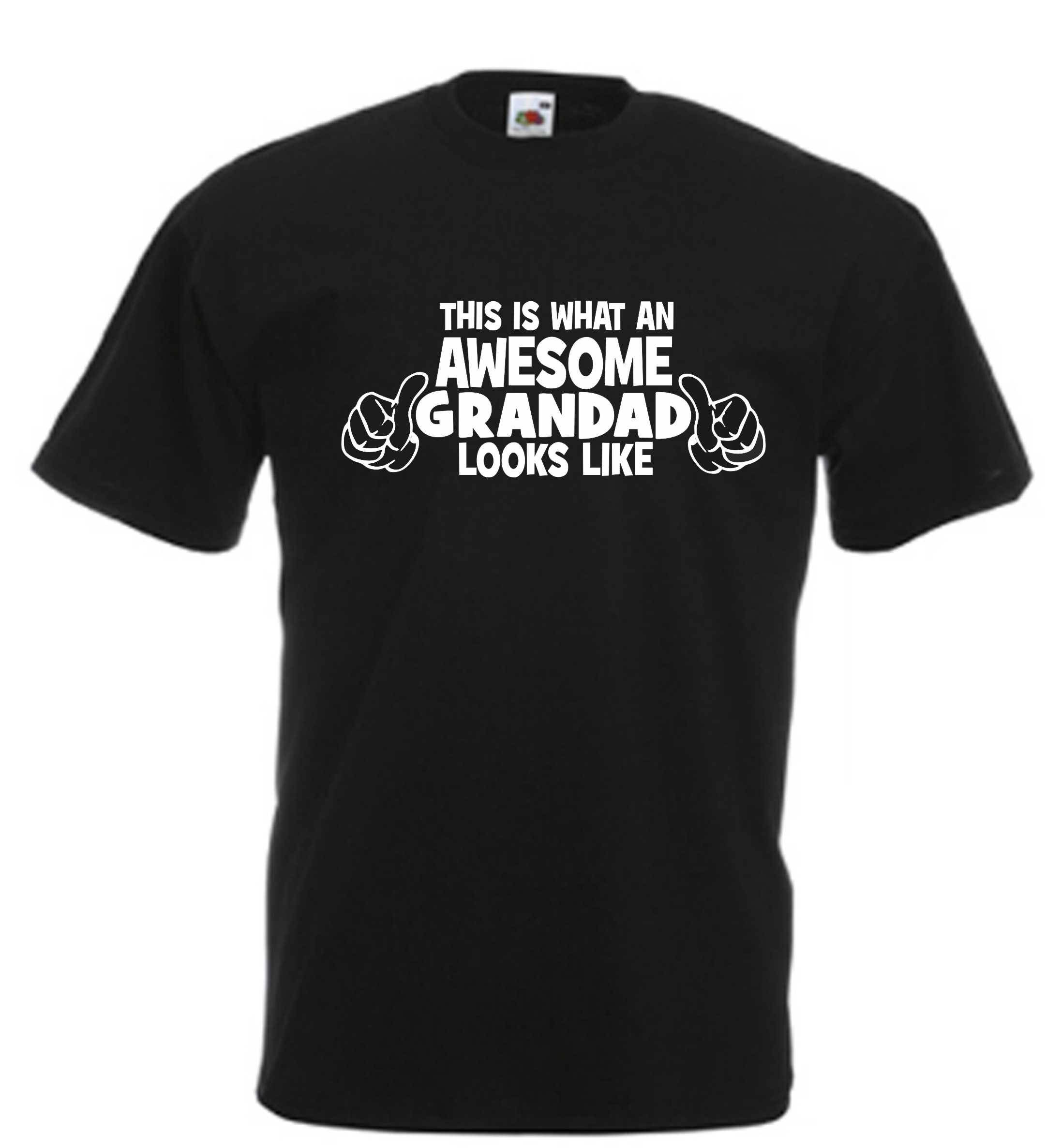 Image of Awesome Grandad Funny T Shirt Novelty Slogan Birthday Xmas Gift Tee Free Uk Postage