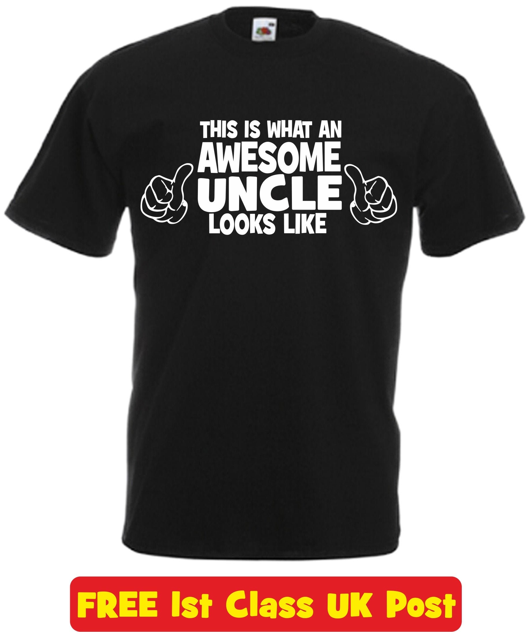 Image of Awesome Uncle Funny T Shirt Novelty Slogan Birthday Xmas Gift Tee Free Uk Postage