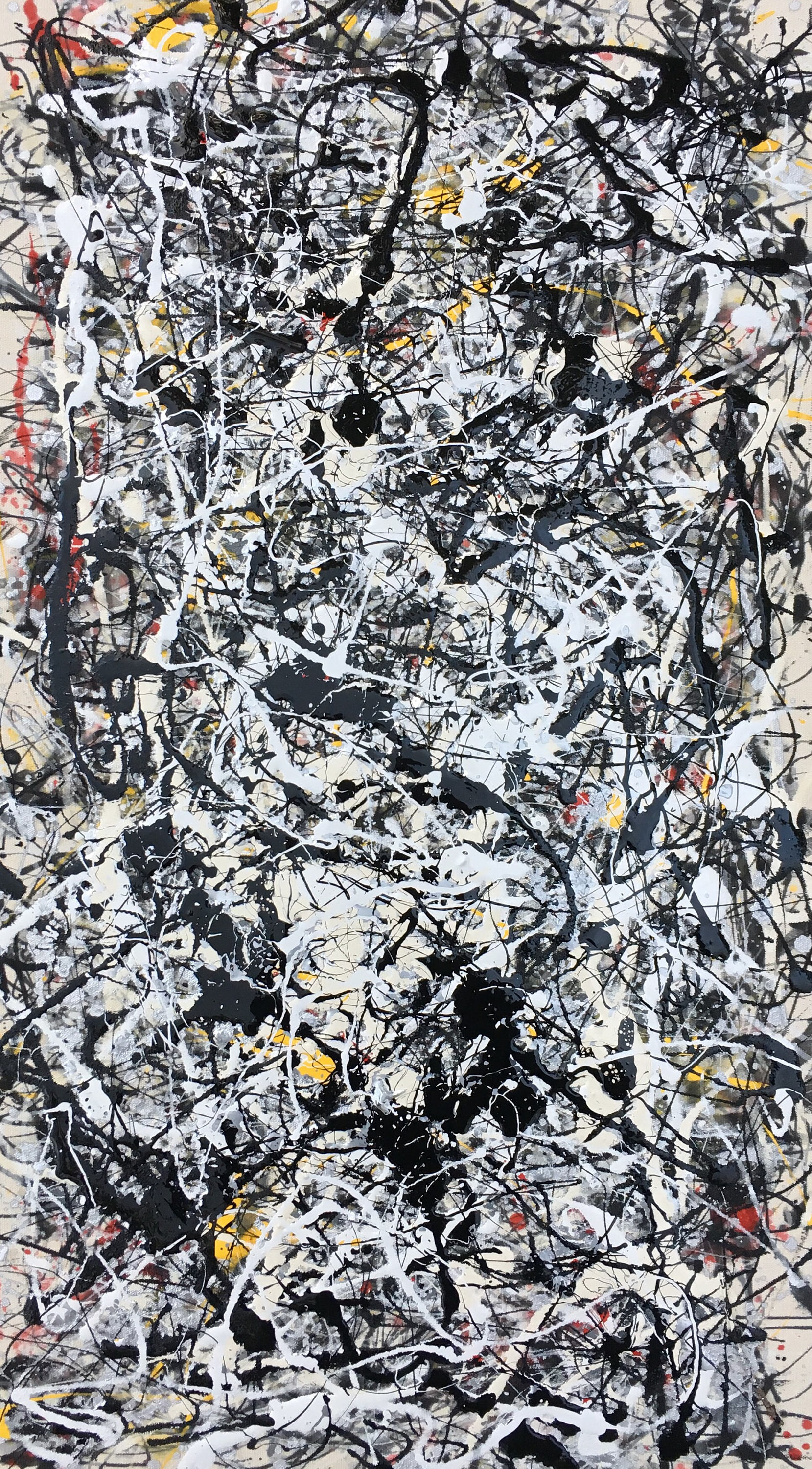 No.26 2017 Abstract Action Painting in Jackson Pollock method Etsy