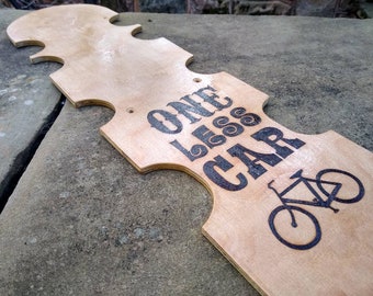 Custom Cargo Bike Deck: Pyrography Design for Kona Ute, Surly Big Dummy, Yuba