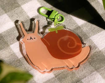 Snail Friend acryl sleutelhanger