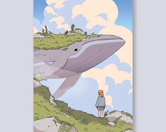 Sky Whale: fysieke A4-afdruk