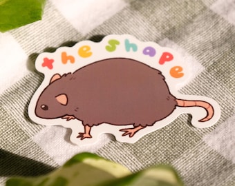 The Shape Rat Sticker