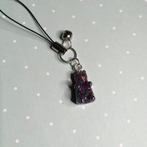 Rainbow gummy Bear Key Chain