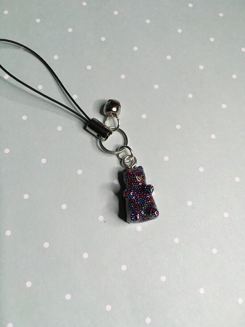 Rainbow gummy Bear Key Chain