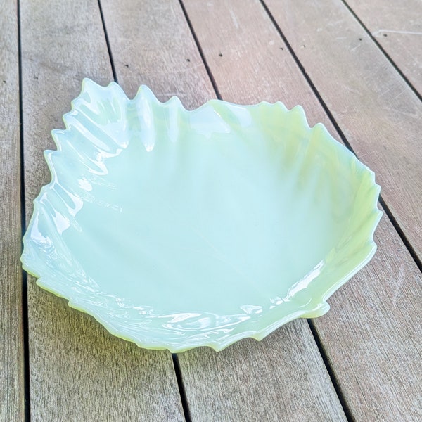 Yalos Murano Glass Green Leaf