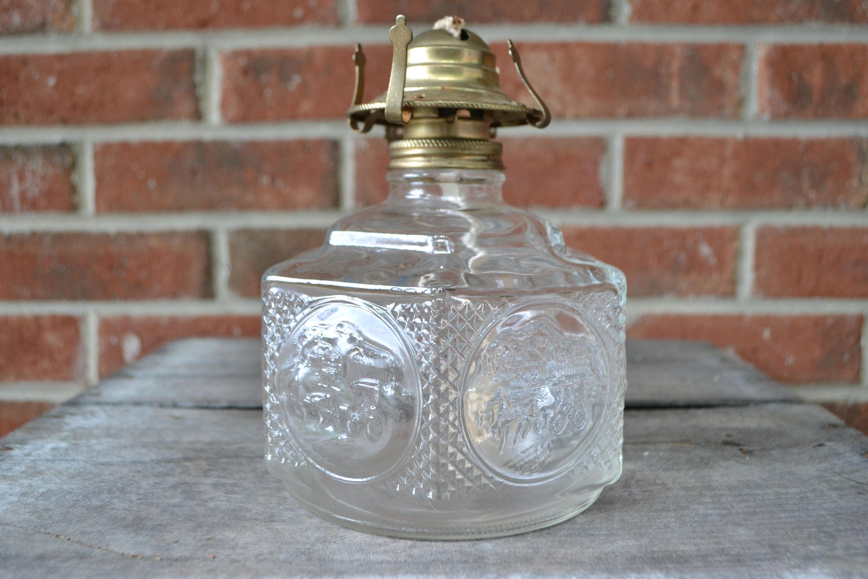 Lamplight Farms Glass Oil Lamp Base Etsy