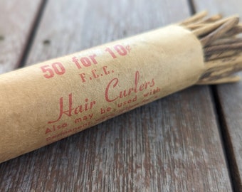 Antique NOS Hair Curlers w/ Original Packaging