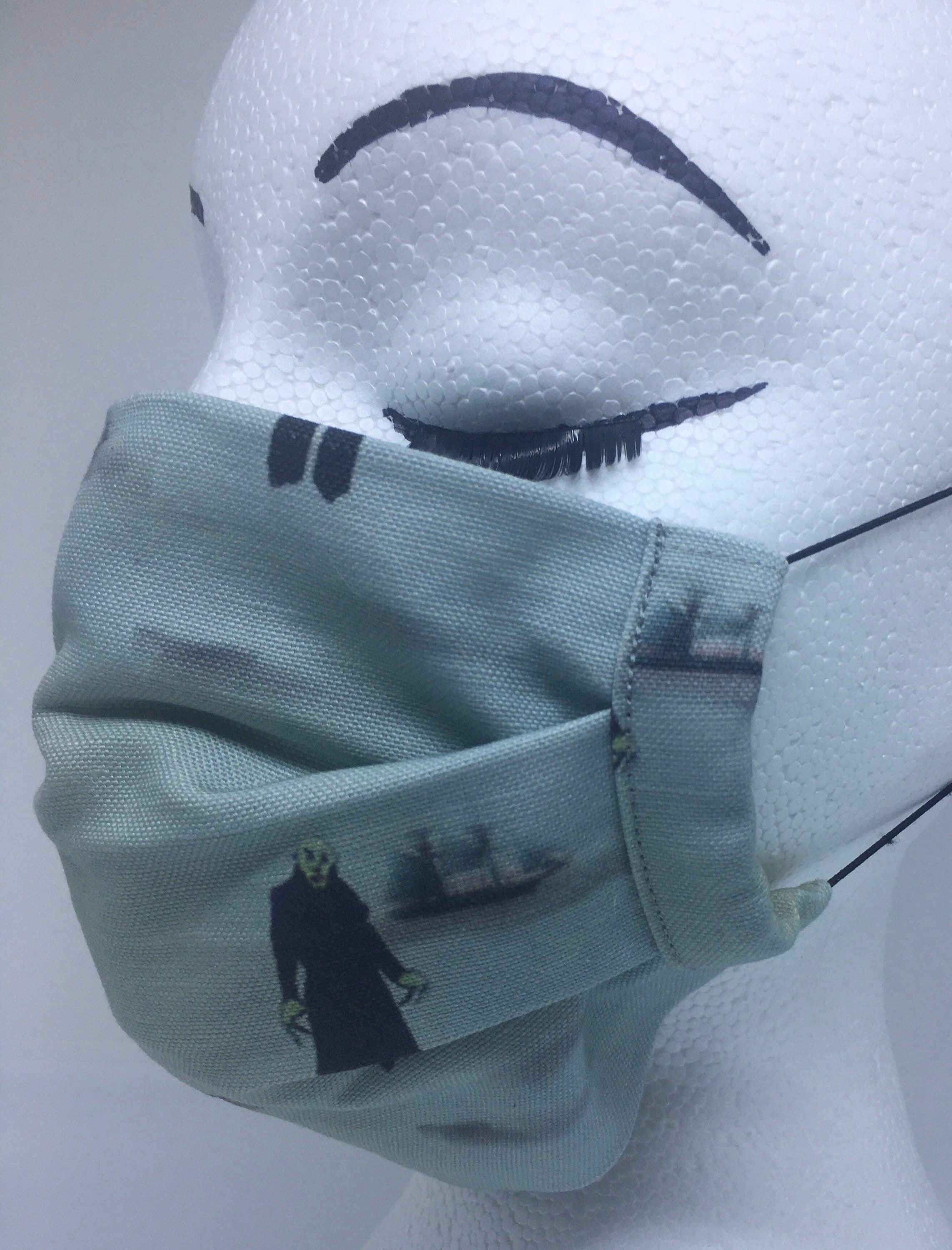 Nosferatu Cotton Canvas Pleated face mask with cotton lining Etsy