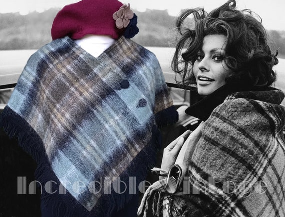 Vintage HAMISH MURRAY MODEL Scottish Plaid Mohair… - image 1