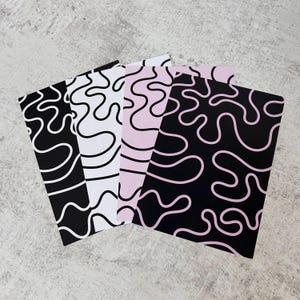 8 sheets of Abstract pattern A5 scrapbooking paper set