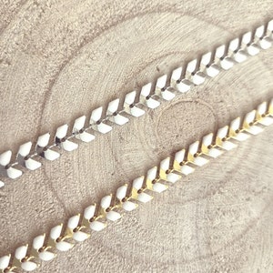 wedding jewelry set Boho set of pearls white boho bridal drop classic gold epi of wheat chain customizable France® image 9