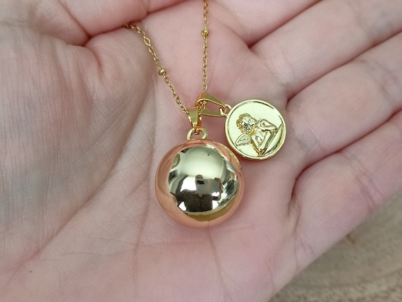 Bola de grossesse medaille ange future maman cadeau femme enceinte 