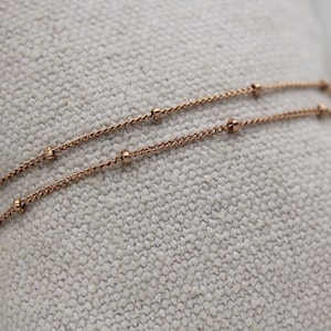 Women&#39;s stainless steel bracelet duo multi-row bracelets women&#39;s jewelry Curb chain bracelet fine jewelry rose gold chain handmade France