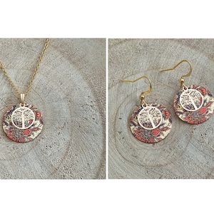Adorno feminino | conjunto de jóias | esmalte em aço inoxidável | colar pulseira brincos | presente mulher | Presente de aniversário de Natal | França